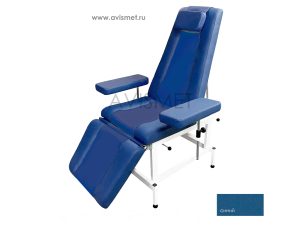 Изображение Кресло кушетка К03 донорское процедурное для медицинских осмотров цвет синий