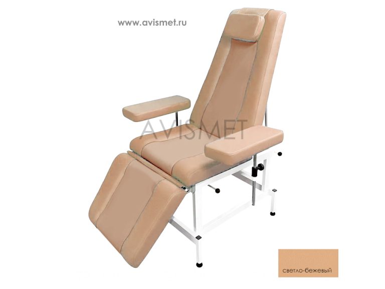 Изображение Кресло кушетка К03 донорское процедурное для медицинских осмотров цвет светло-бежевый