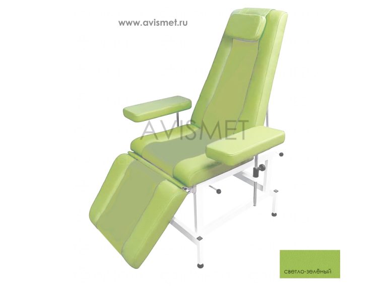 Изображение Кресло кушетка К03 донорское процедурное для медицинских осмотров цвет светло-зеленый