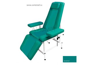 Изображение Кресло кушетка К03 донорское процедурное для медицинских осмотров цвет зеленый