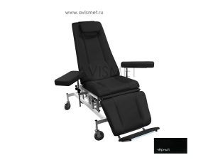 Изображение Кресло кушетка донорское К-03 Э-1 для забора крови с электроприводом, цвет черный