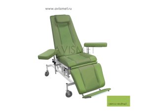 Изображение Кресло кушетка донорское К-03 Э-1 для забора крови с электроприводом, цвет светло-зеленый