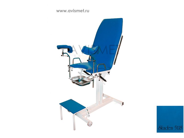 Изображение Гинекологическое кресло КГ 02 механическое синий № 5118