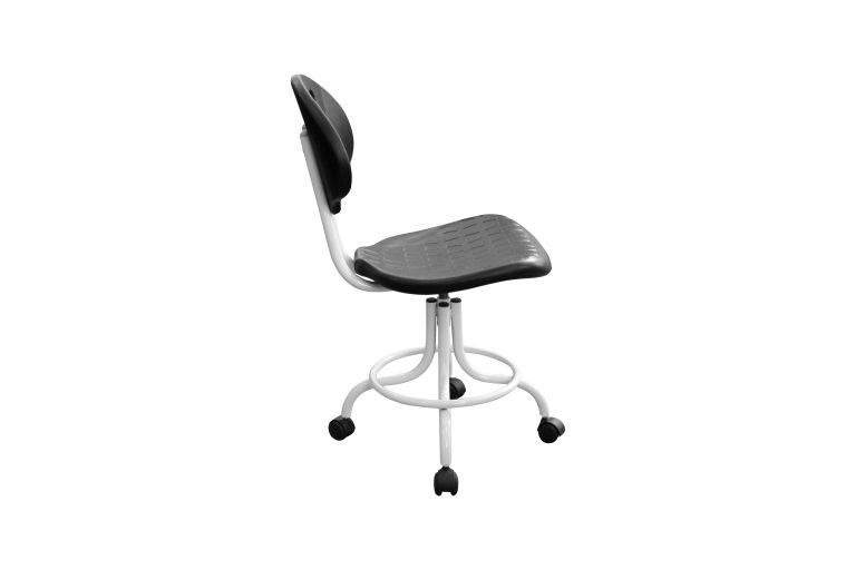 Изображение Стул (кресло) винтовой, сиденье и спинка полиуретан КР10-1 цвет черный
