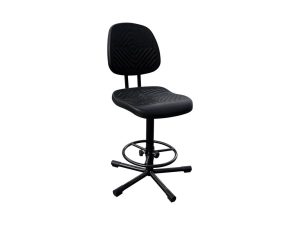 Изображение Стул промышленный, сиденье и спинка полиуретан КР10-2 (1) цвет черный
