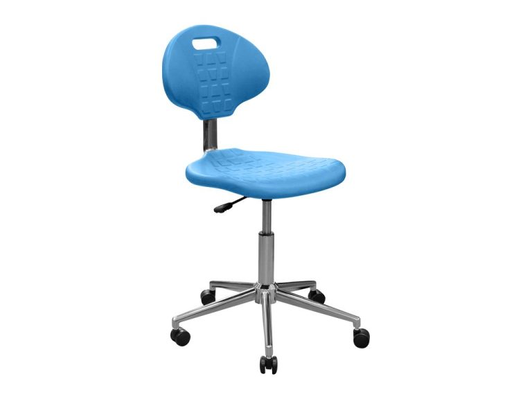 Изображение Стул (кресло) полиуретановый на газ лифте КР12 цвет голубой