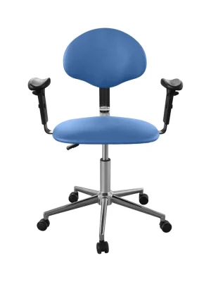 Изображение Кресло медицинское  для лечебных учреждений с подлокотниками КР12 цвет синий