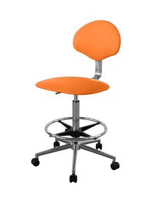 Изображение Кресло высокое медицинское для лечебных учреждений КР12-В цвет оранжевый