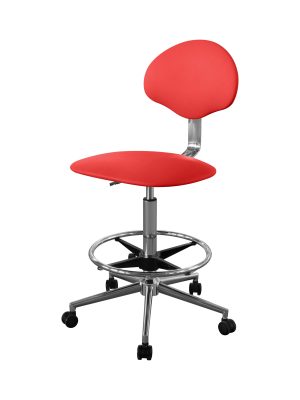 Изображение Кресло высокое медицинское для лечебных учреждений КР12-В цвет красный