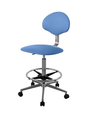 Изображение Кресло высокое медицинское для лечебных учреждений КР12-В цвет синий