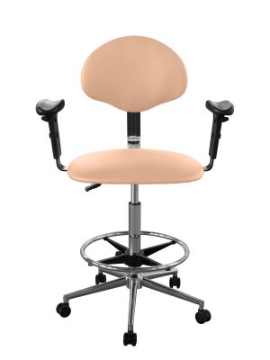 Изображение Кресло высокое медицинское для лечебных учреждений с подлокотниками КР12-В/П обивка бежевая