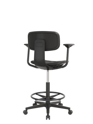 Фото Кресло высокое КР23-В  с подлокотниками - каркас нейлон+стекловолокно, сиденье и спинка пенополиуретан Изображение Кресло высокое КР23-В  с подлокотниками - каркас нейлон+стекловолокно, сиденье и спинка пенополиуретан