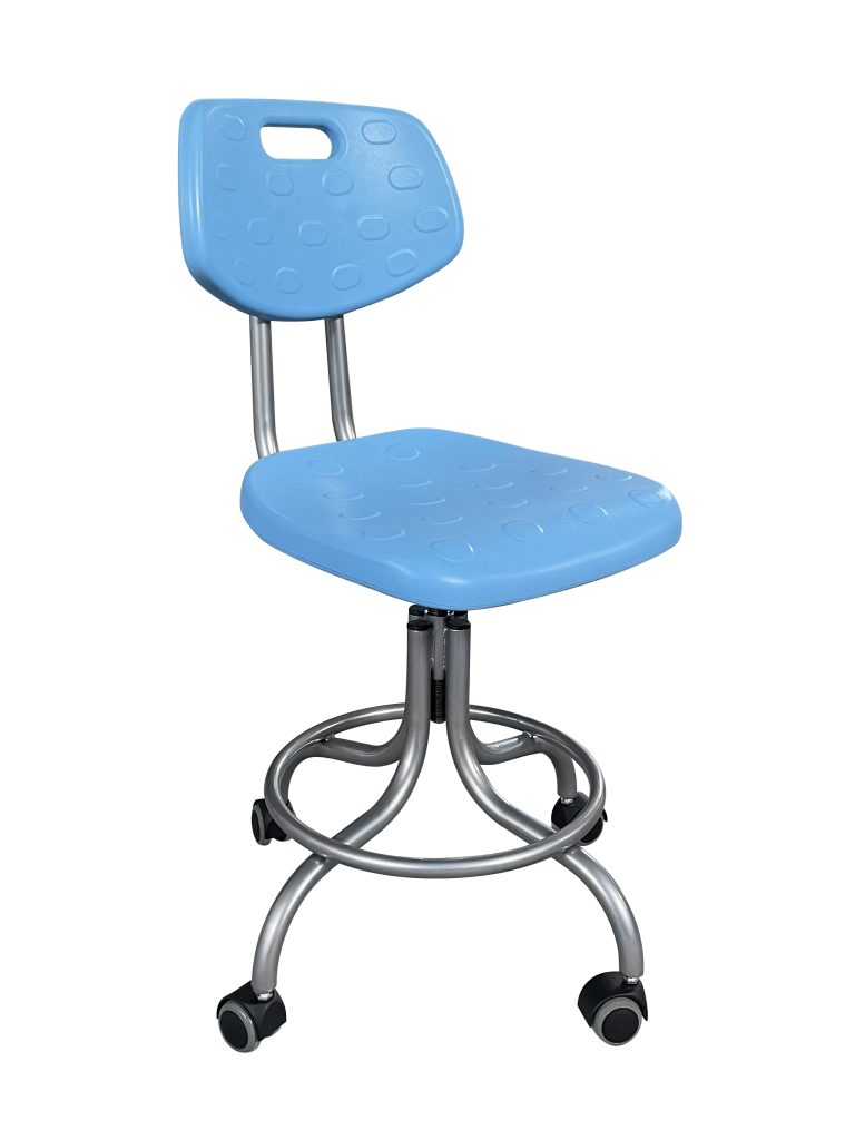 Изображение Стул подъемно-поворотный с пенополиуретановыми сиденьем и спинкой КР10-1(2) цвет голубой