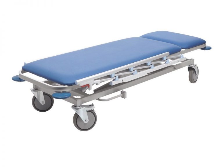 Изображение Тележка МД ТБЛ-01 для перевозки больных с гидроприводом - цвет синий