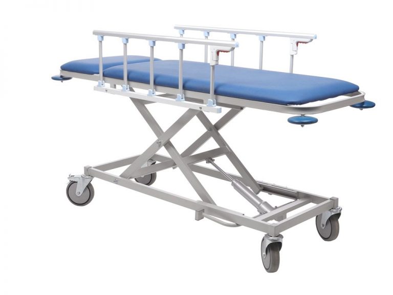 Изображение Тележка МД ТБЛ-01 для перевозки больных с гидроприводом - цвет синий