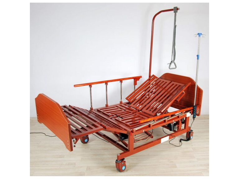 Изображение Кровать электрическая Med-Mos DB-11А (МЕ-5228Н-00) с боковым переворачиванием, туалетным устройством и функцией «кардиокресло»