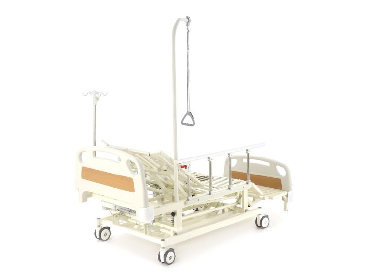 Изображение Кровать электрическая Med-Mos DB-11А (МЕ-5218Н-12) с боковым переворачиванием, туалетным устройством и функцией «кардиокресло» и регулировкой высоты