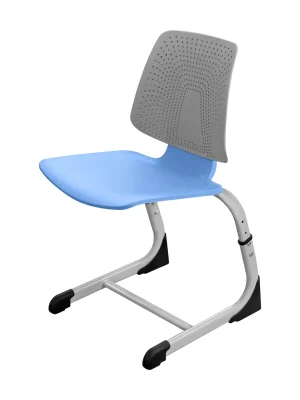 Изображение Школьный стул ШС06 с двухцветным пластиком зелено-серый