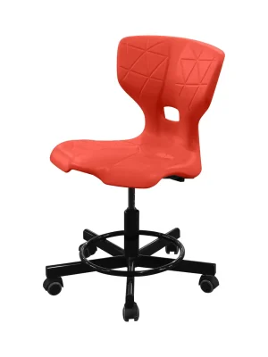 Изображение Стул ШС14 подъёмно-поворотный на винтовой опоре - цвет зеленый