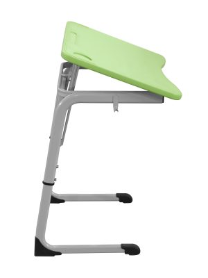 Изображение Школьный стол с наклонной столешницей ШСТ26 столешница пластик, экран колокольчик, плоскоовальная труба